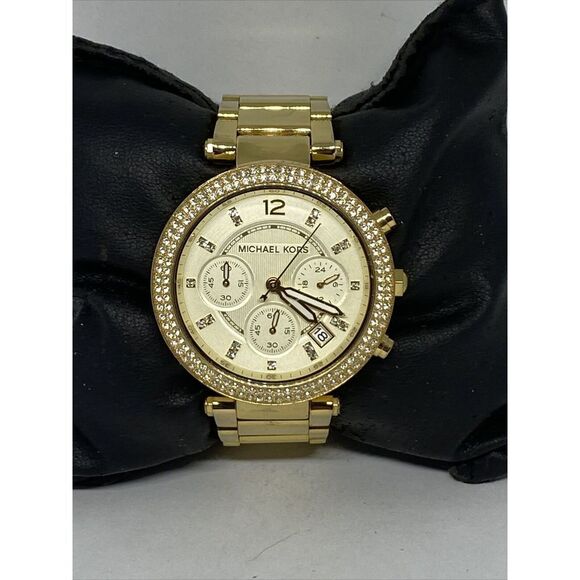 Michael Kors Parker MK5354 Womens Stainless Steel Analog Dial Quartz Watch UC668 - Picture 1 of 12